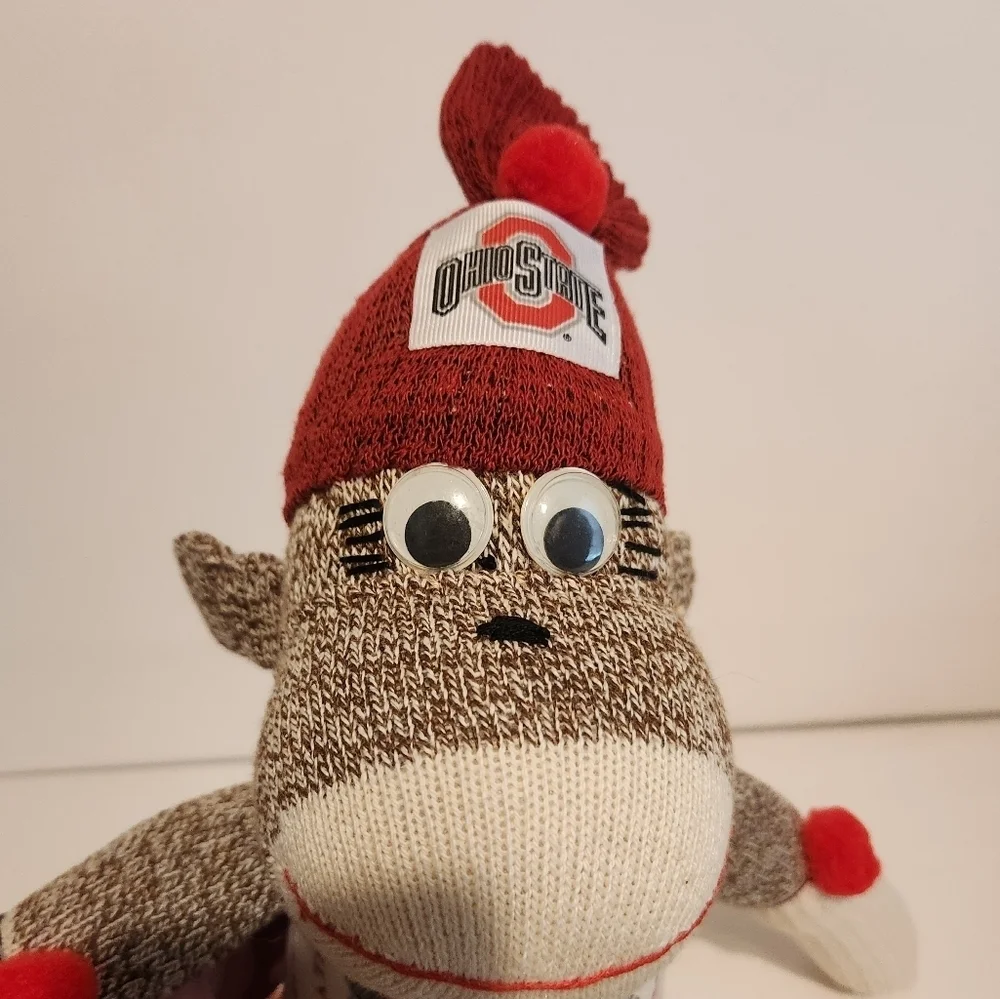 12” Ohio State Sock Monkey Plush